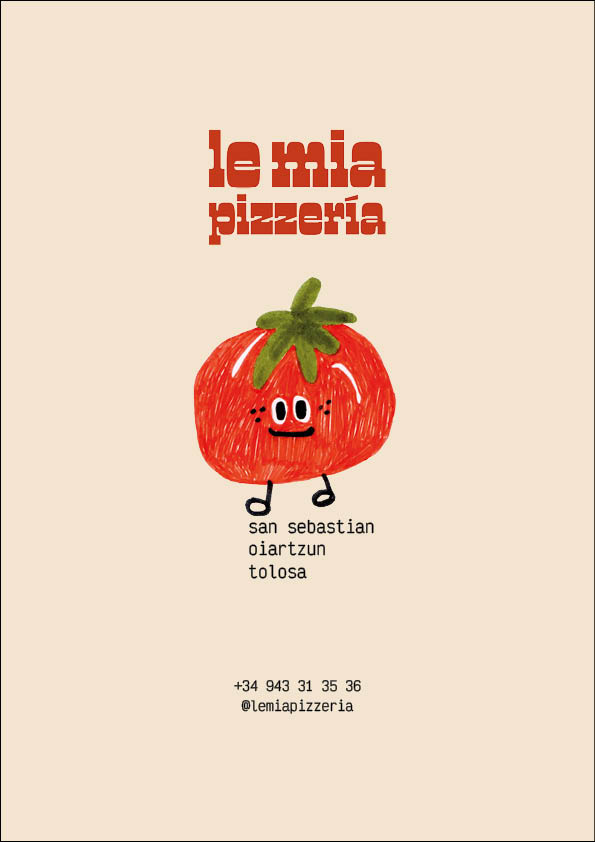 le mia pizzería | branding +&nbsp;tríptico
